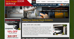 Desktop Screenshot of kensgaragedoorservice.com